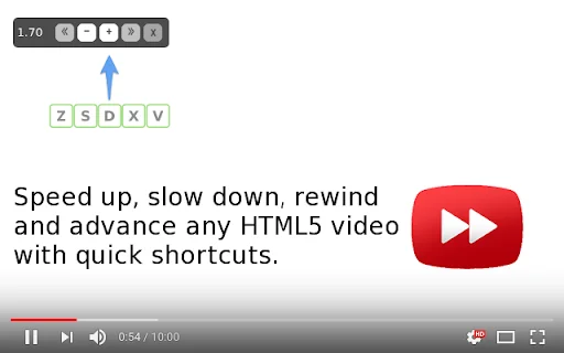 Download Video Speed Controller – Pabilisin ang HTML5 Video - Screenshot 1