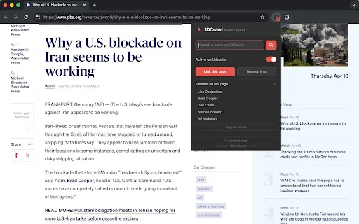 I-download ang IDCrawl Name Linker – Mabilis na People Search - Screenshot 1