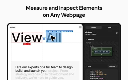 Screen Ruler – Pinakamahusay na Tool sa Pagsusuri ng Web para sa Devs - Screenshot 1