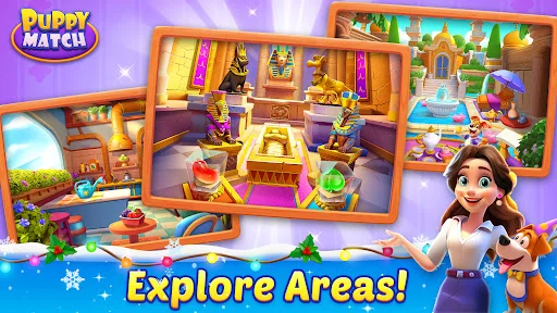 I-download ang Puppy Match: Match 3 Game – Maglaro at Mag-decorate - Screenshot 8