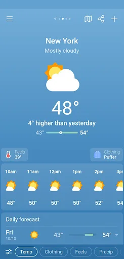 I-download ang Weather & Clima – Tumpak na Weather App Ngayon - Screenshot 4