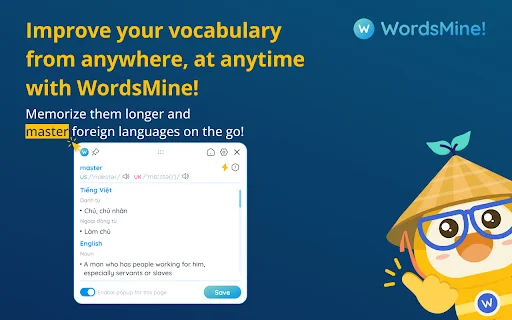 WordsMine: Palawakin ang Iyong Bokabularyo – I-download Na! - Screenshot 1