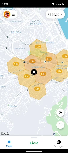 I-download ang Lá Vem Entregas – Mabilis at Ligtas na App para sa Riders - Screenshot 1