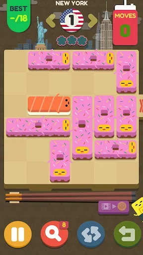 I-download ang Push Sushi – Slide Puzzle – Masayang Puzzle Game - Screenshot 1