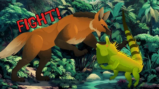 I-download ang Tiger Fights Lion: Forest War – Libreng Action Game - Screenshot 3
