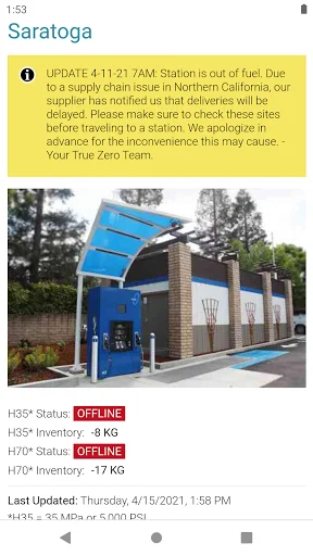 I-download ang Hydrogen Stations USA – Hanapin ang Fueling Stations - Screenshot 4