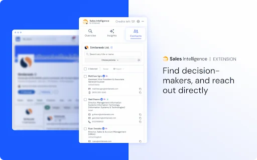 Similarweb Sales Extension: Hanapin ang Leads at Insights - Screenshot 3