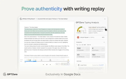 GPTZero: AI Detection at Writing Replay – I-download Ngayon - Screenshot 4