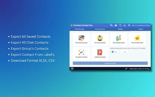 Premium Sender Plus: Pinakamahusay na Extension para sa Mensahe - Screenshot 3
