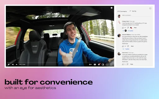Sidesy para sa YouTube: Basahin ang Comments sa Side (Libre) - Screenshot 1