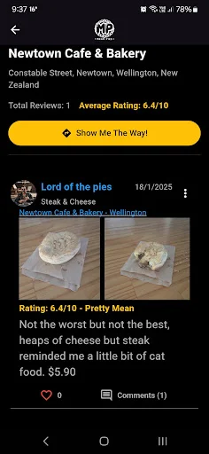 I-download ang Mean Pies App – Humanap ng Pinakamasarap na Pie - Screenshot 5