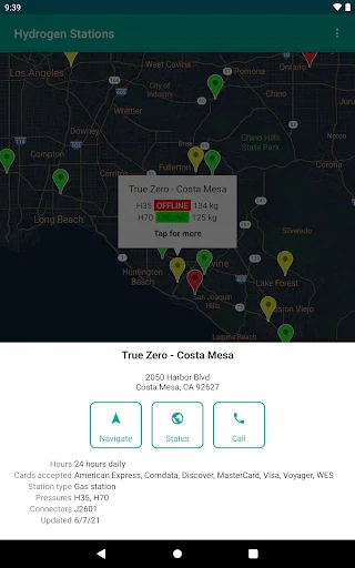 I-download ang Hydrogen Stations USA – Hanapin ang Fueling Stations - Screenshot 13