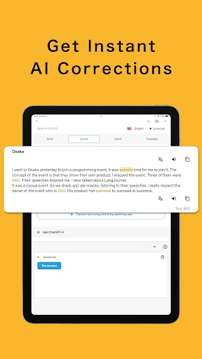 I-download ang LangJournal: AI Language Diary para sa Pag-aaral - Screenshot 18
