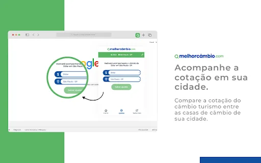 Melhor Câmbio – Dólar Hoje: Subaybayan ang Rates sa Iyong Browser - Screenshot 2