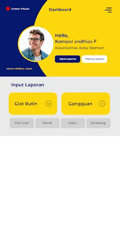 I-download ang Sistem Pelaporan Polres Sleman: Seguridad sa Android - Screenshot 1