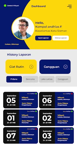 I-download ang Sistem Pelaporan Polres Sleman: Seguridad sa Android - Screenshot 3