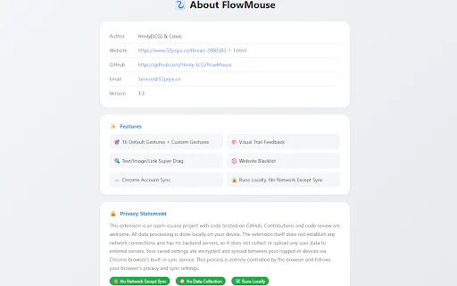 FlowMouse: Pinakamahusay na Mouse Gesture Extension para sa Chrome - Screenshot 4