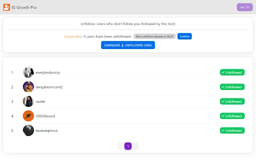 IG Growth Pro – Pinakamahusay na Instagram Auto Follower Tool - Screenshot 4