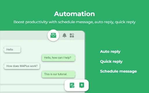 WAPlus CRM: Pinakamahusay na AI WhatsApp Tool para sa Negosyo - Screenshot 1