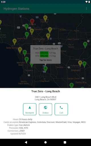 I-download ang Hydrogen Stations USA – Hanapin ang Fueling Stations - Screenshot 11