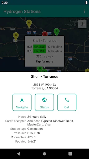 I-download ang Hydrogen Stations USA – Hanapin ang Fueling Stations - Screenshot 3