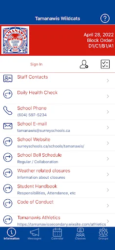 I-download ang Tamanawis Wildcats App – Opisyal na School App - Screenshot 1