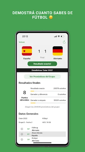 I-download ang Penca Ovación: Hulaan ang Football Matches nang Libre - Screenshot 4