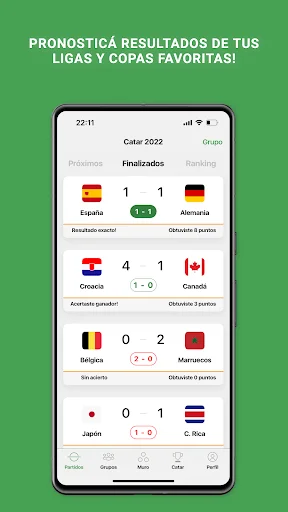 I-download ang Penca Ovación: Hulaan ang Football Matches nang Libre - Screenshot 1