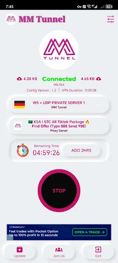 I-download ang MM Tunnel App v1.31 – Mabilis at Ligtas na VPN - Screenshot 3