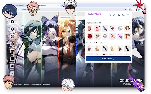 Anime Cursor Para sa Chrome – I-customize ang Iyong Browser! - Screenshot 2