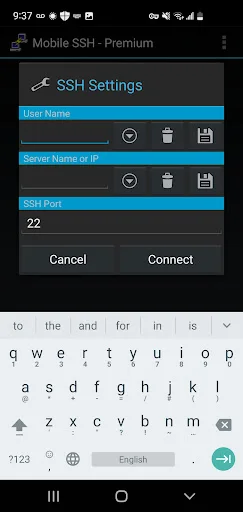 Download Mobile SSH Premium APK – Secure Access sa Android - Screenshot 1