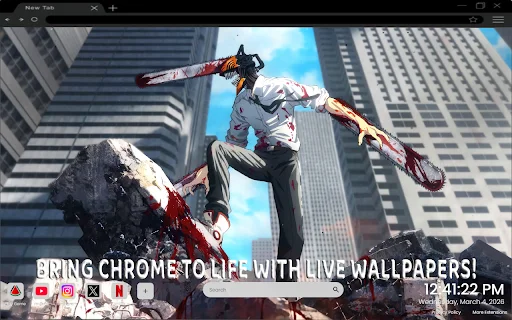 Chainsaw Man Live Wallpaper New – I-download ang Libreng Anime Tab - Screenshot 2