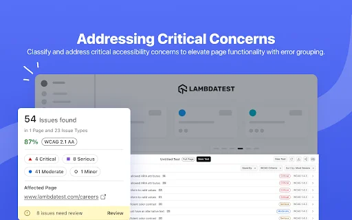 TestMu AI Accessibility DevTools – Gabay sa Web Accessibility - Screenshot 3
