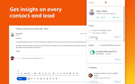 I-download ang Nutshell CRM for Gmail – Palakasin ang Sales - Screenshot 2