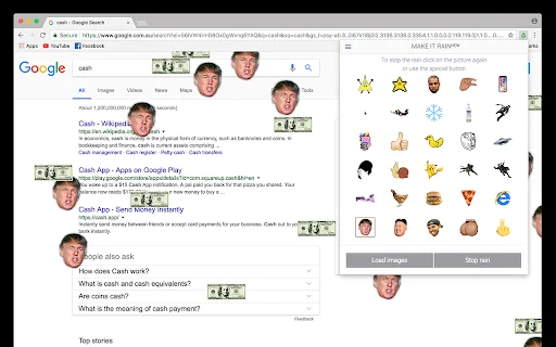 I-download ang Make it Rain Extension – Gawing Masaya ang Browsing - Screenshot 3