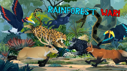 I-download ang Tiger Fights Lion: Forest War – Libreng Action Game - Screenshot 1