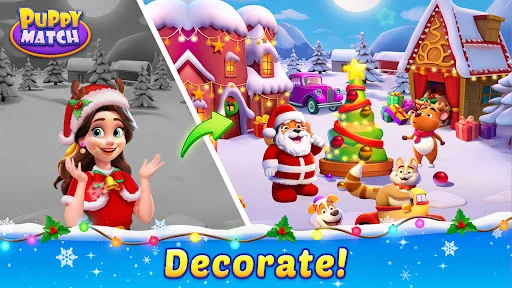I-download ang Puppy Match: Match 3 Game – Maglaro at Mag-decorate - Screenshot 14