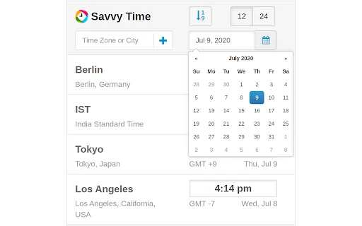 I-download ang Time Zone Converter – Savvy Time: Madaling World Clock - Screenshot 4