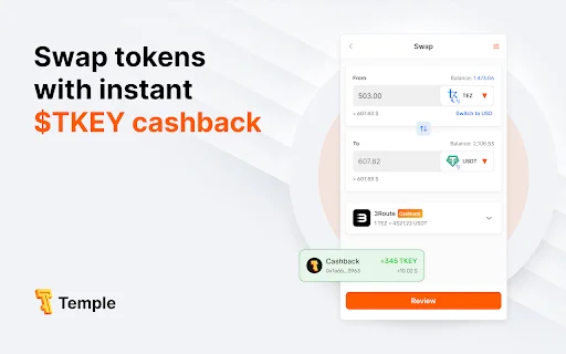 I-download ang Temple Wallet – Secure na Tezos & EVM Crypto - Screenshot 2