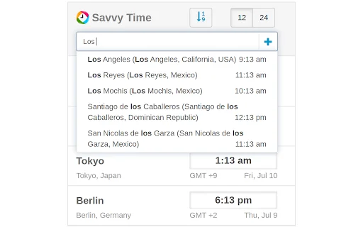 I-download ang Time Zone Converter – Savvy Time: Madaling World Clock - Screenshot 3