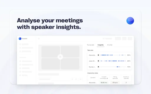 Bluedot: AI Notetaker para sa Zoom at Google Meet – Download - Screenshot 5