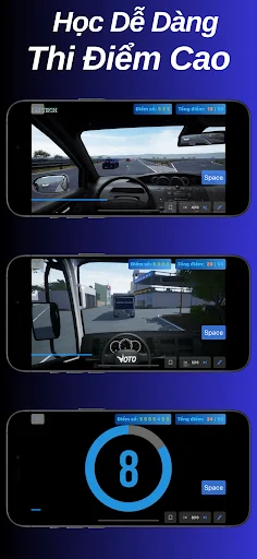 I-download ang Luyện thi mô phỏng 120 TH GPLX – Pagsasanay sa Pagmamaneho - Screenshot 7
