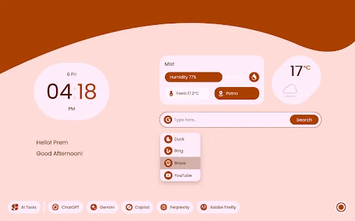 I-download ang MYNT: Material You New Tab – Modernong Dashboard - Screenshot 5