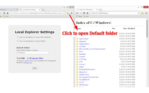 I-download ang Local Explorer – Buksan ang Local Files sa Chrome - Screenshot 2