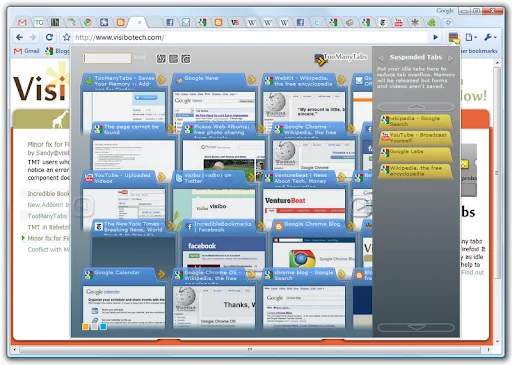 TooManyTabs para sa Chrome: Ayusin ang Iyong mga Tab nang Madali - Screenshot 2