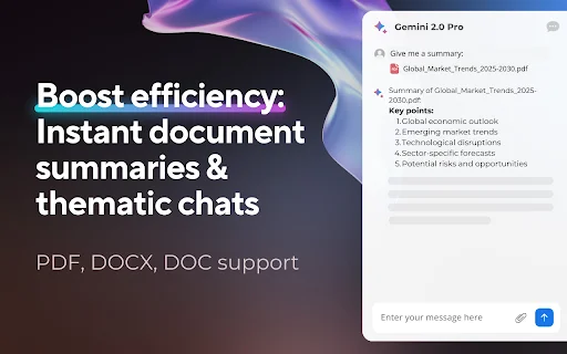 Gemini AI Sidebar: Palakasin ang Iyong Productivity sa Chrome - Screenshot 2